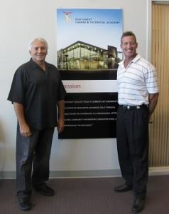 At the academy: Joseph M. Vassallo (left) with David Philippi, director of NWCTA.