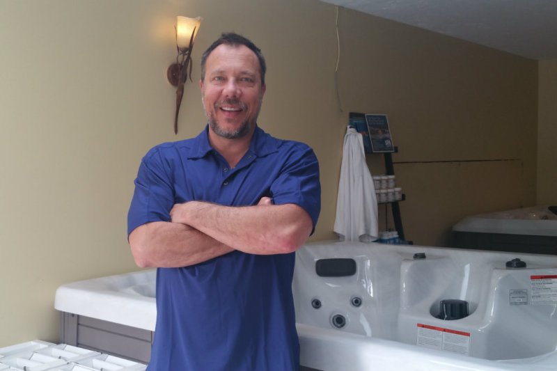 Chris Wheatley, owner of Hot Tub Universe in Fall River, Nova Scotia